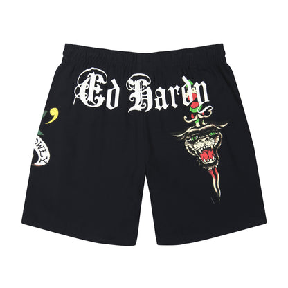 Love Kills Slowly Print Short BLACK | Ed Hardy