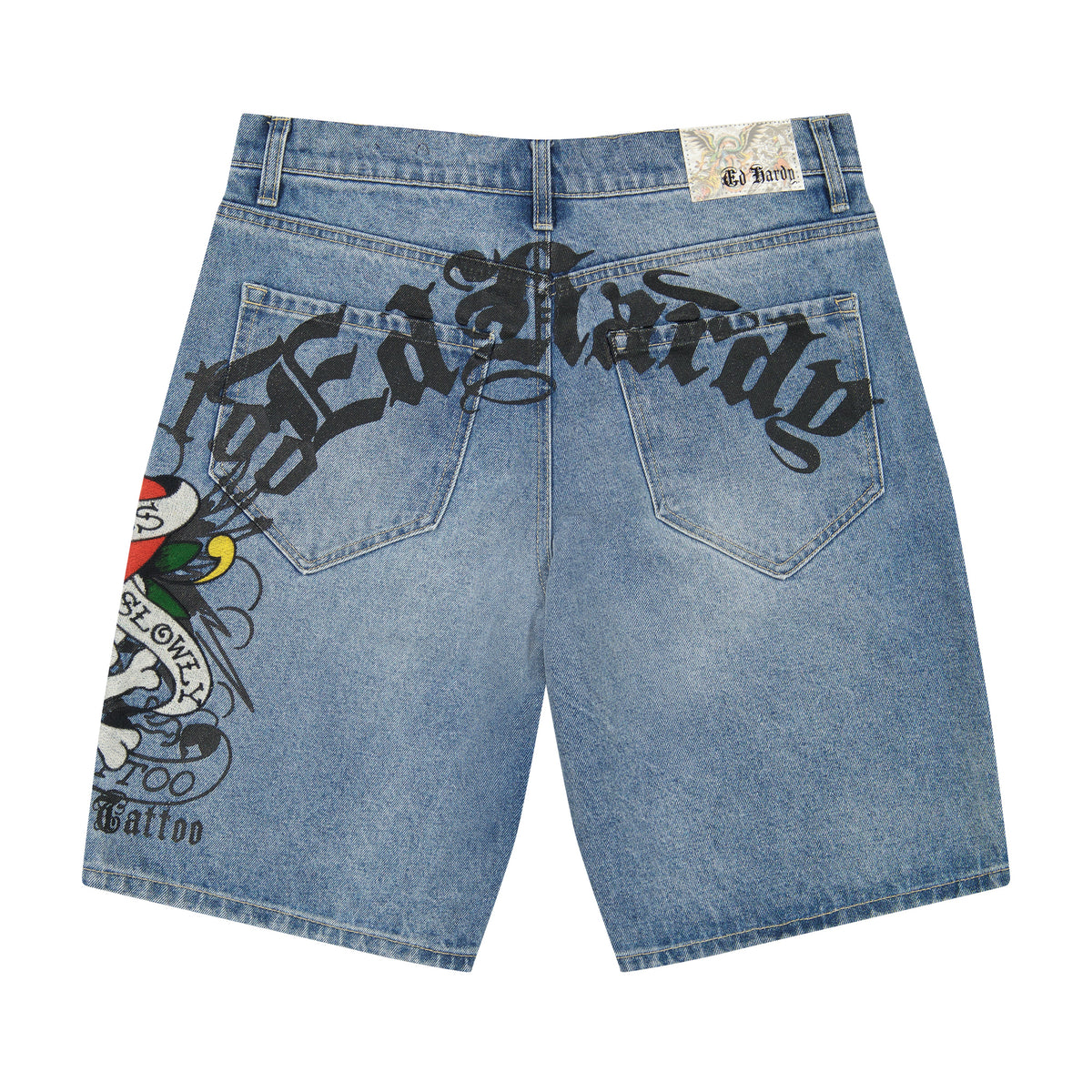 LKS Skull Skater Short LIGHT WASH | Ed Hardy