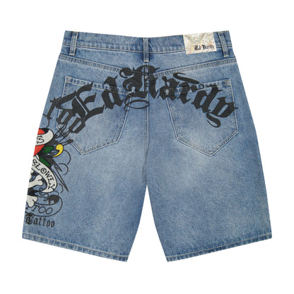 LKS Skull Skater Short LIGHT WASH | Ed Hardy