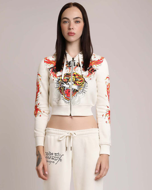Flames Zip Hoodie  | Ed Hardy