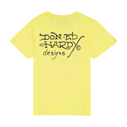 Cobra Flame Mens SS Tee LEMON | Ed Hardy