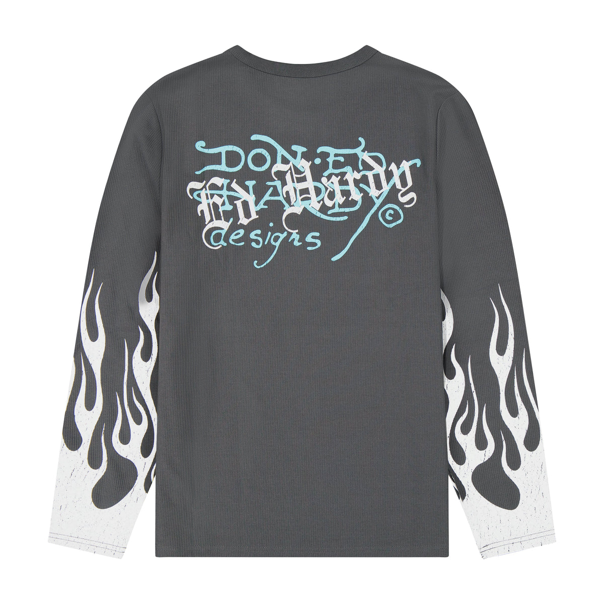 Panther Flames LS Thermal Tee GREY | Ed Hardy