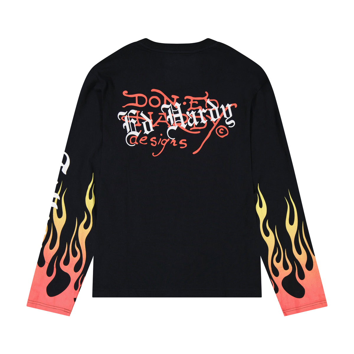 Tiger Flames LS Tee BLACK | Ed Hardy