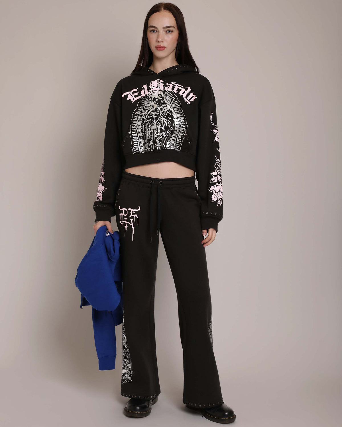 Mary Hoodie - Faded Black  | Ed Hardy