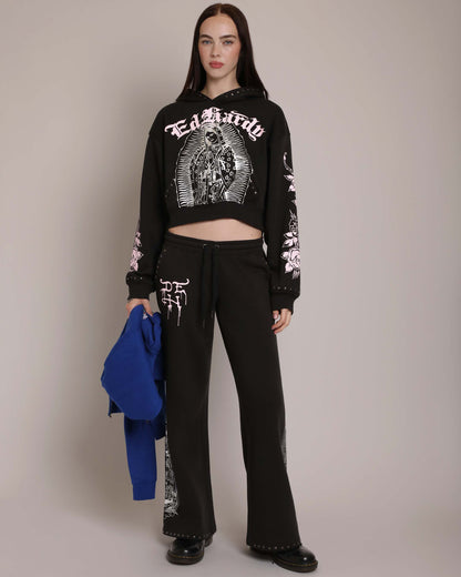Mary Hoodie - Faded Black  | Ed Hardy