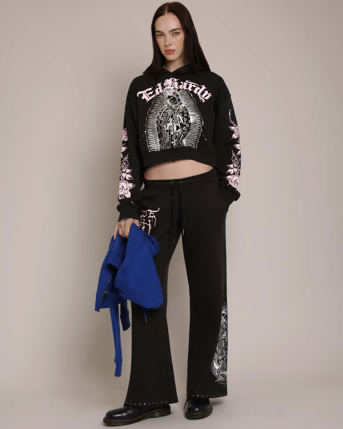 Mary Pant - Faded Black  | Ed Hardy
