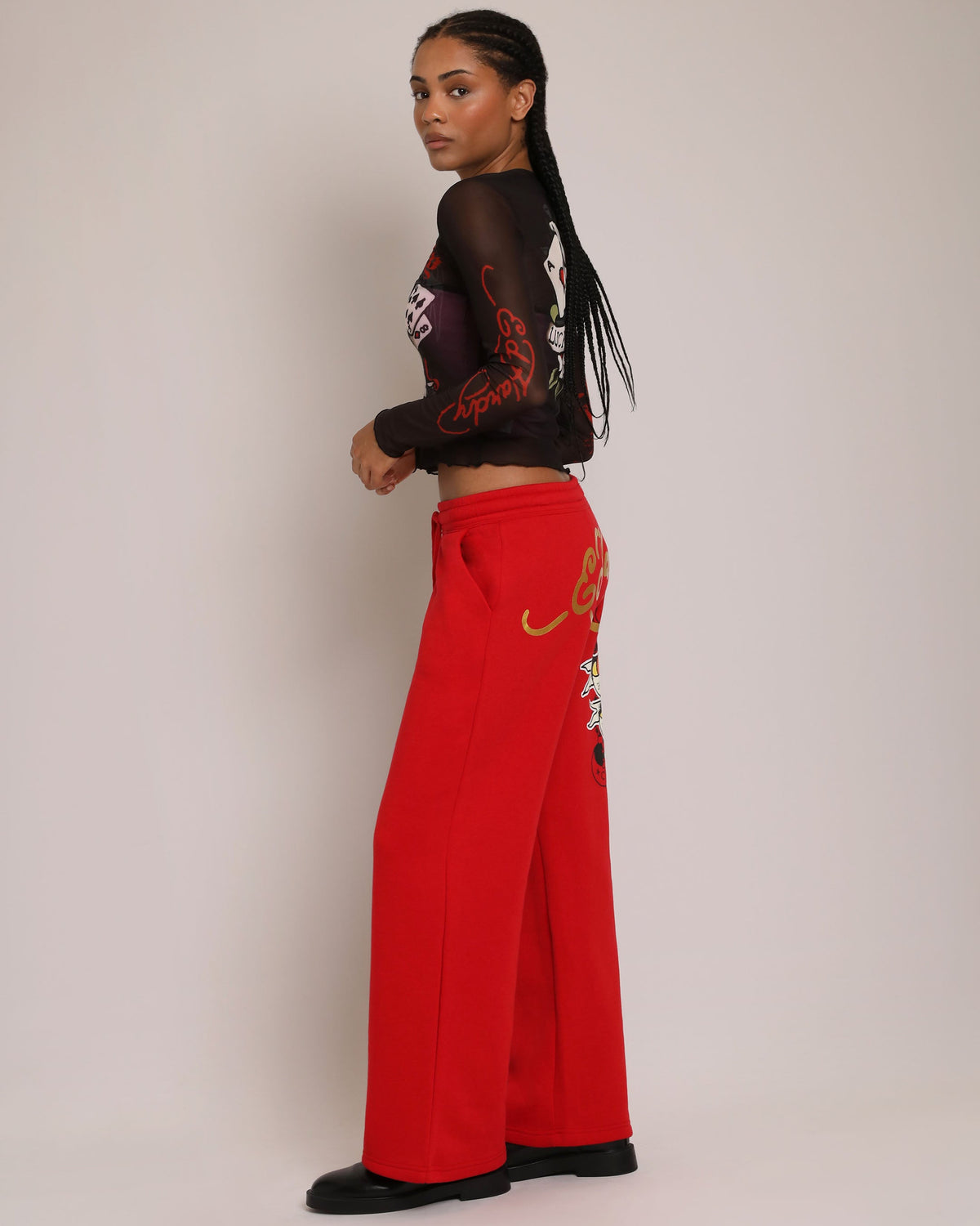Gamble Heart Long Sleeve Mesh Top  | Ed Hardy