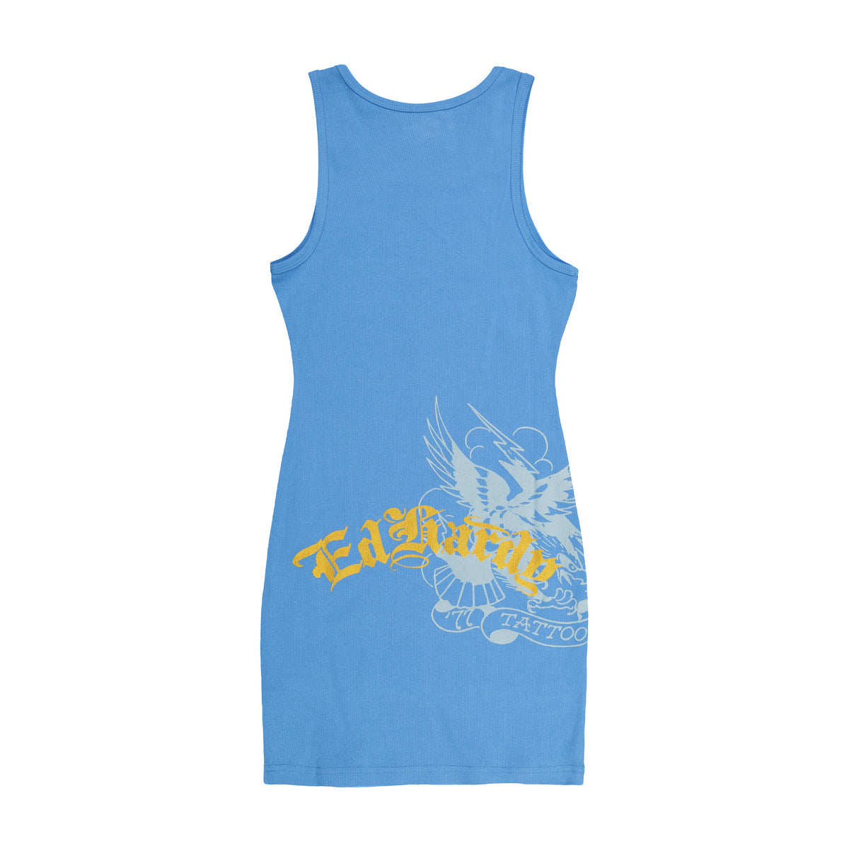 77 Eagle Rib Tank Dress POWDER BLUE | Ed Hardy