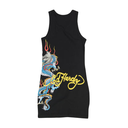 Dragon Rib Tank Dress BLACK | Ed Hardy