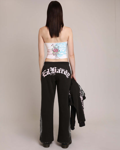 Blue Leopard Tube Top WHITE | Ed Hardy