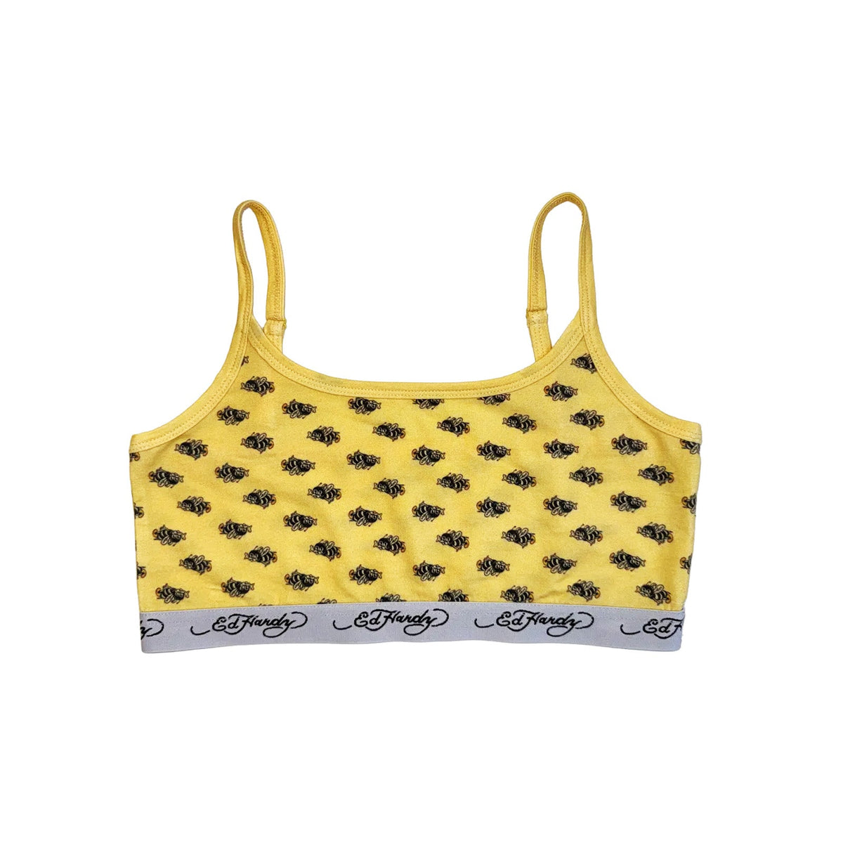 Bees Elastic Bralette BUTTER YELLOW | Ed Hardy