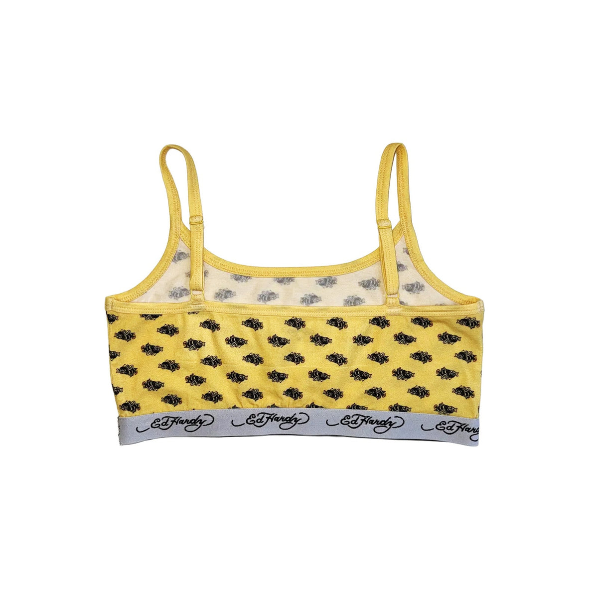 Bees Elastic Bralette BUTTER YELLOW | Ed Hardy
