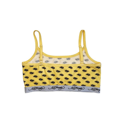Bees Elastic Bralette BUTTER YELLOW | Ed Hardy