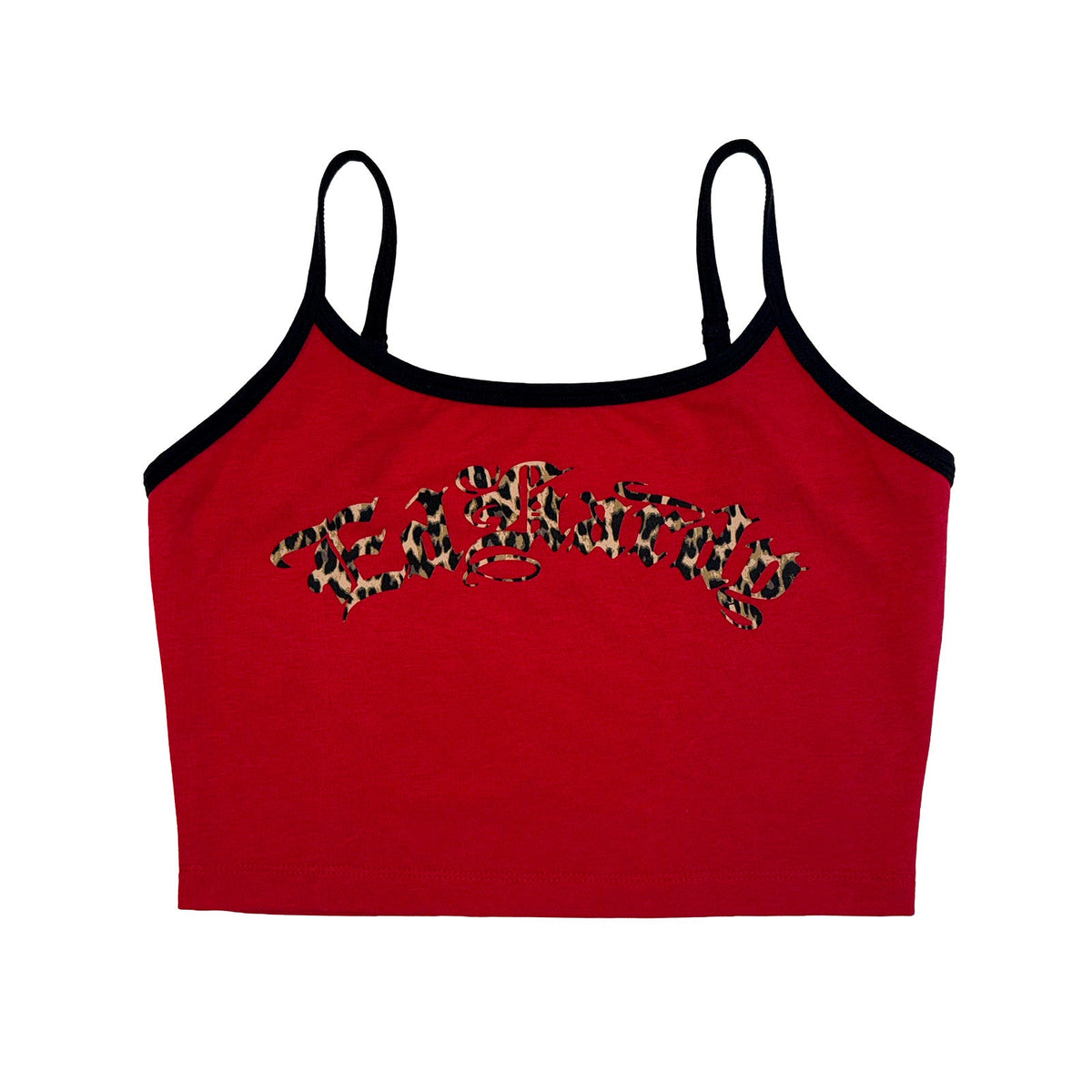 Leopard Sleeper Cami CHERRY | Ed Hardy
