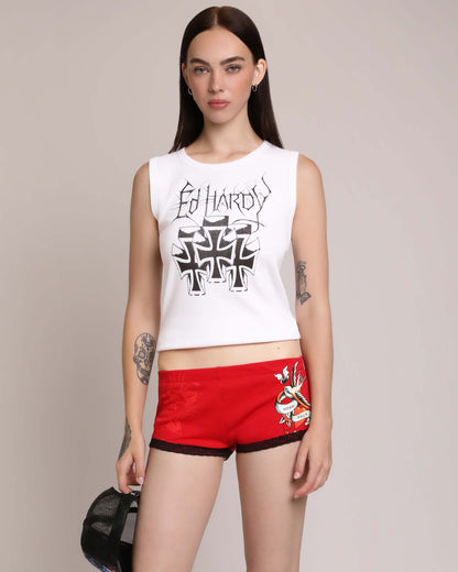 Swallows Cheeky Short RED | Ed Hardy