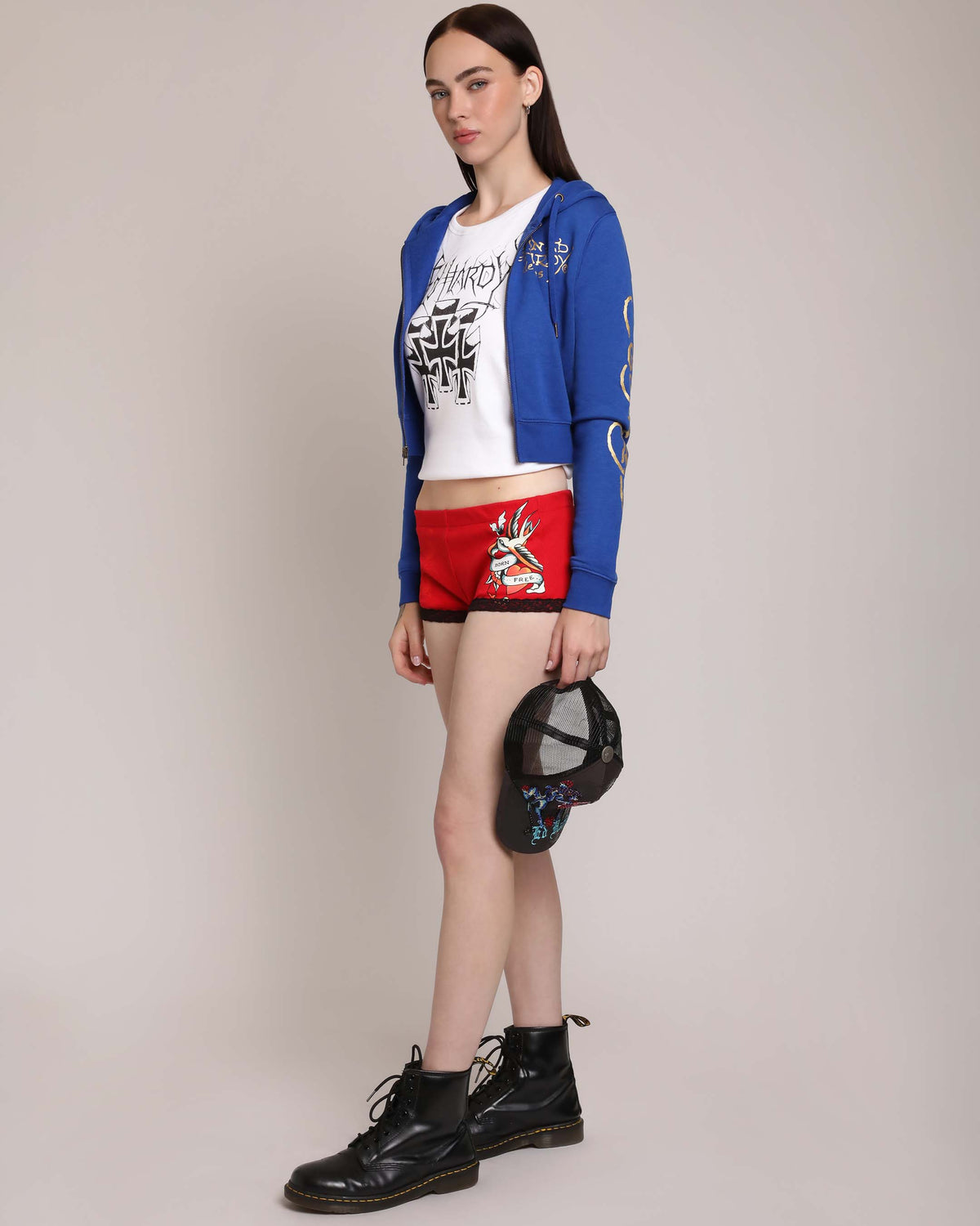 Swallows Cheeky Short RED | Ed Hardy