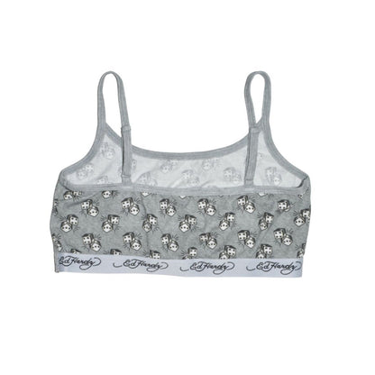 Dice Elastic Bralette HEATHER GREY | Ed Hardy