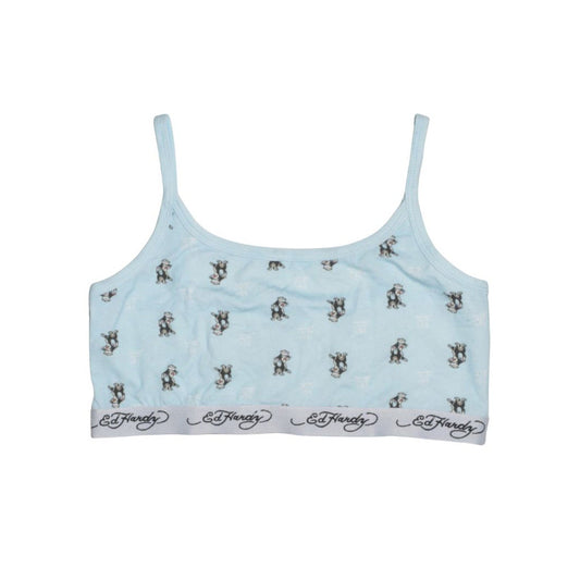 Sailor Cat Elastic Bralette BABY BLUE | Ed Hardy