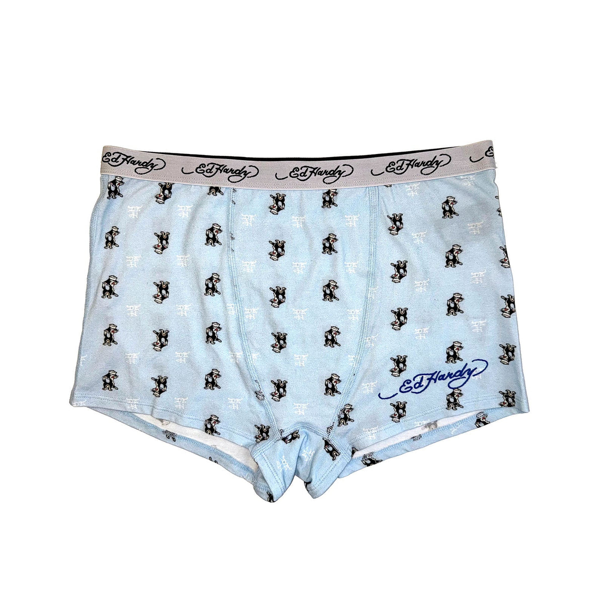 Sailor Cat High Waisted Boxer Brief BABY BLUE | Ed Hardy
