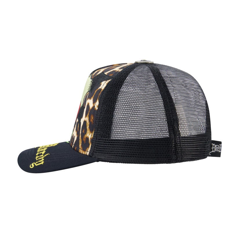 Sacred Heart Trucker Hat, Leopard LEOPARD | Ed Hardy