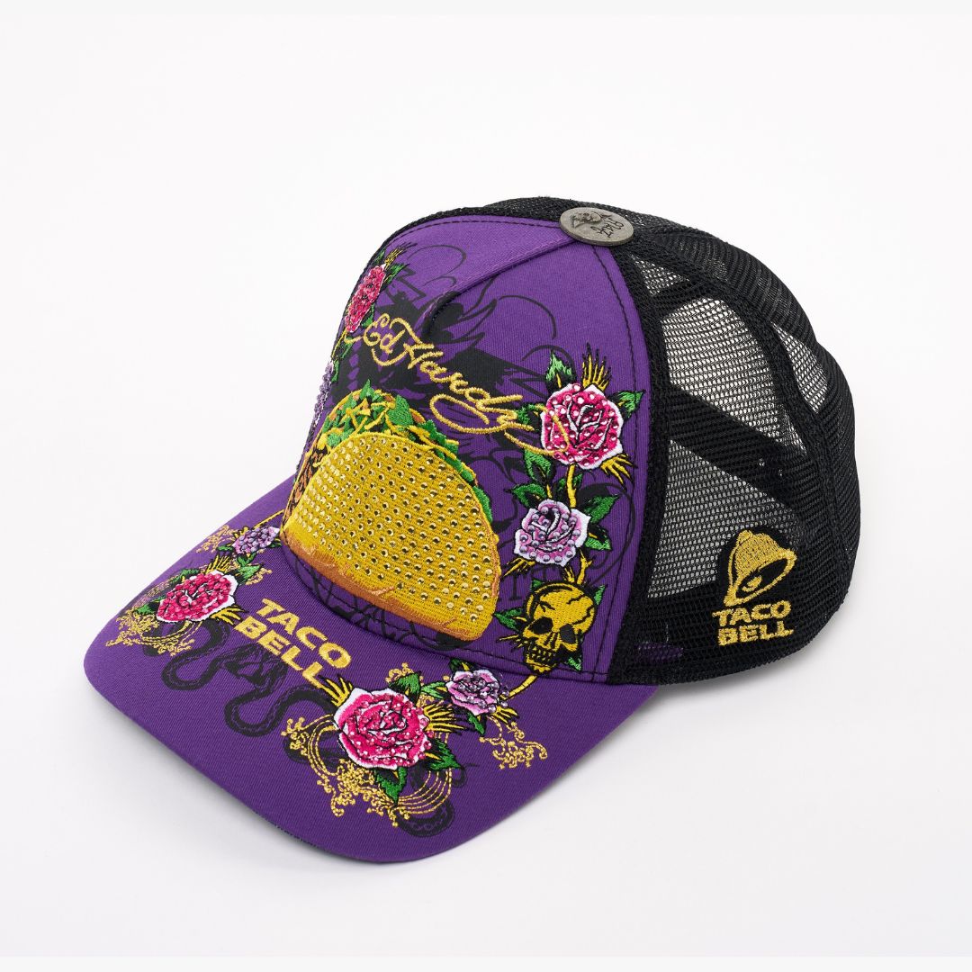 Taco Bell Trucker Hat PURPLE | Ed Hardy