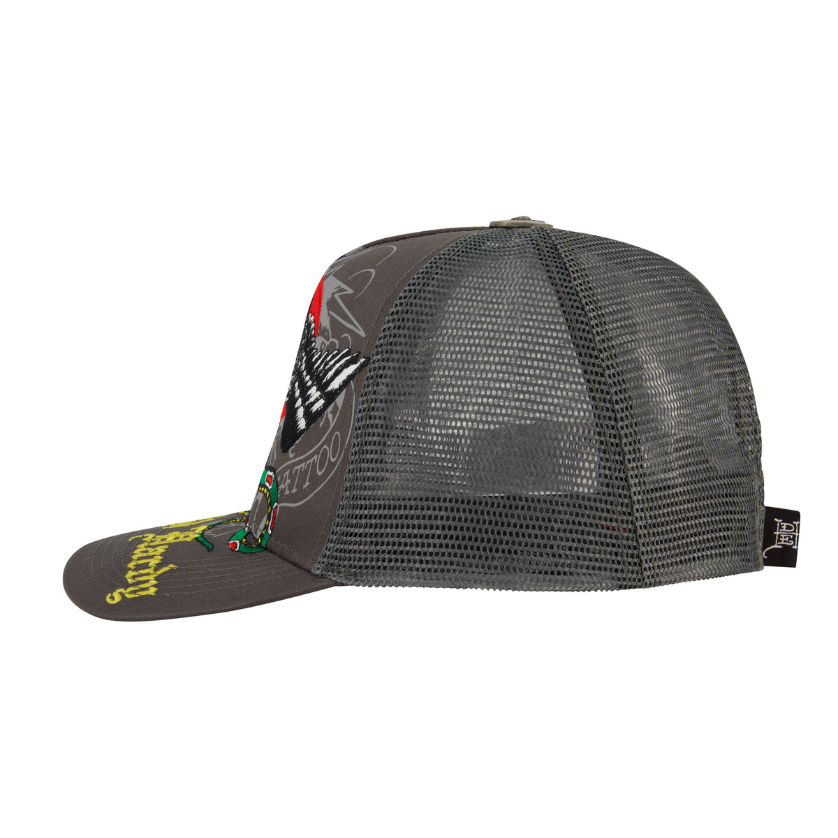 Eagle Snake Trucker Hat VTG GREY | Ed Hardy