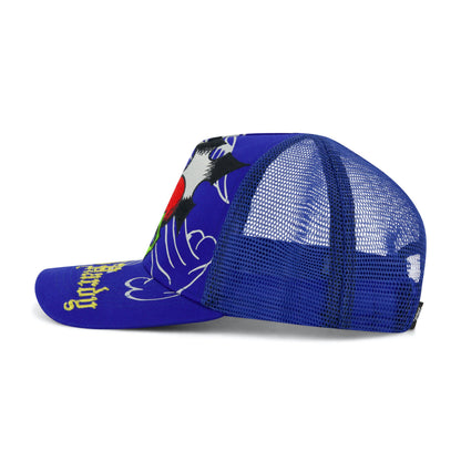 Sacred Heart Trucker Hat POP BLUE | Ed Hardy