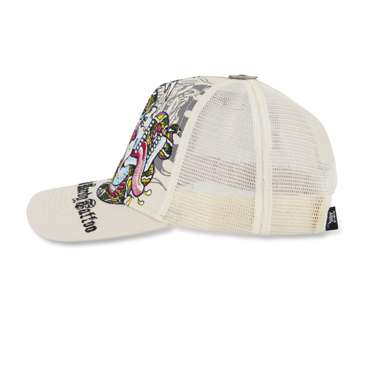 Embroidered Battle Skull KHAKI | Ed Hardy