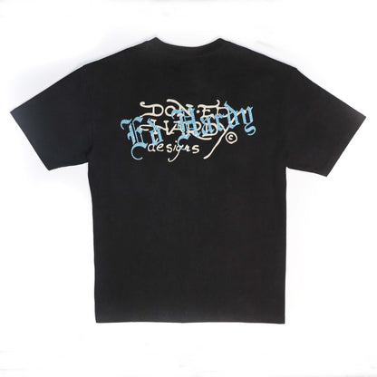 Limited Edition— Fire Skull Rhinestone Tee FADED BLACK | Ed Hardy