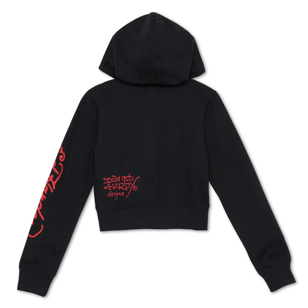 Nyc Skull Cropped Hoodie BLACK | Ed Hardy