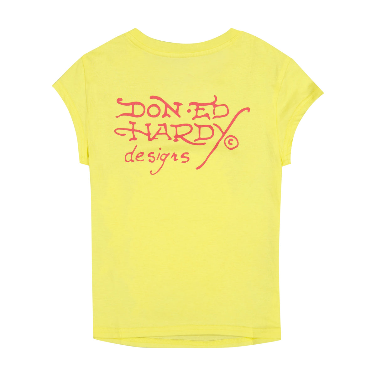 Phoenix Rhinestone Cap Sleeve Tee LEMON | Ed Hardy