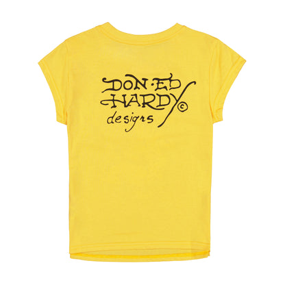 Swallow Cap Sleeve Tee PEACH | Ed Hardy