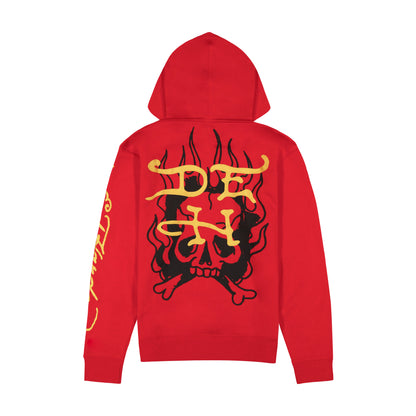 Dragon Mens Hoodie Red | Ed Hardy