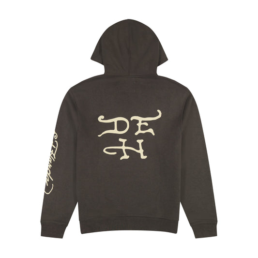 Exploding Skull Charcoal Pullover Hoodie CHARCOAL | Ed Hardy