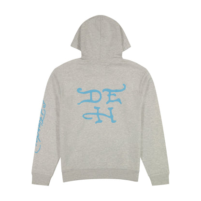 Yellow Hair Skull Heather Grey Pullover Hoodie HEATHER GREY | Ed Hardy