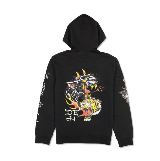 Tiger Panther Hoodie Black | Ed Hardy