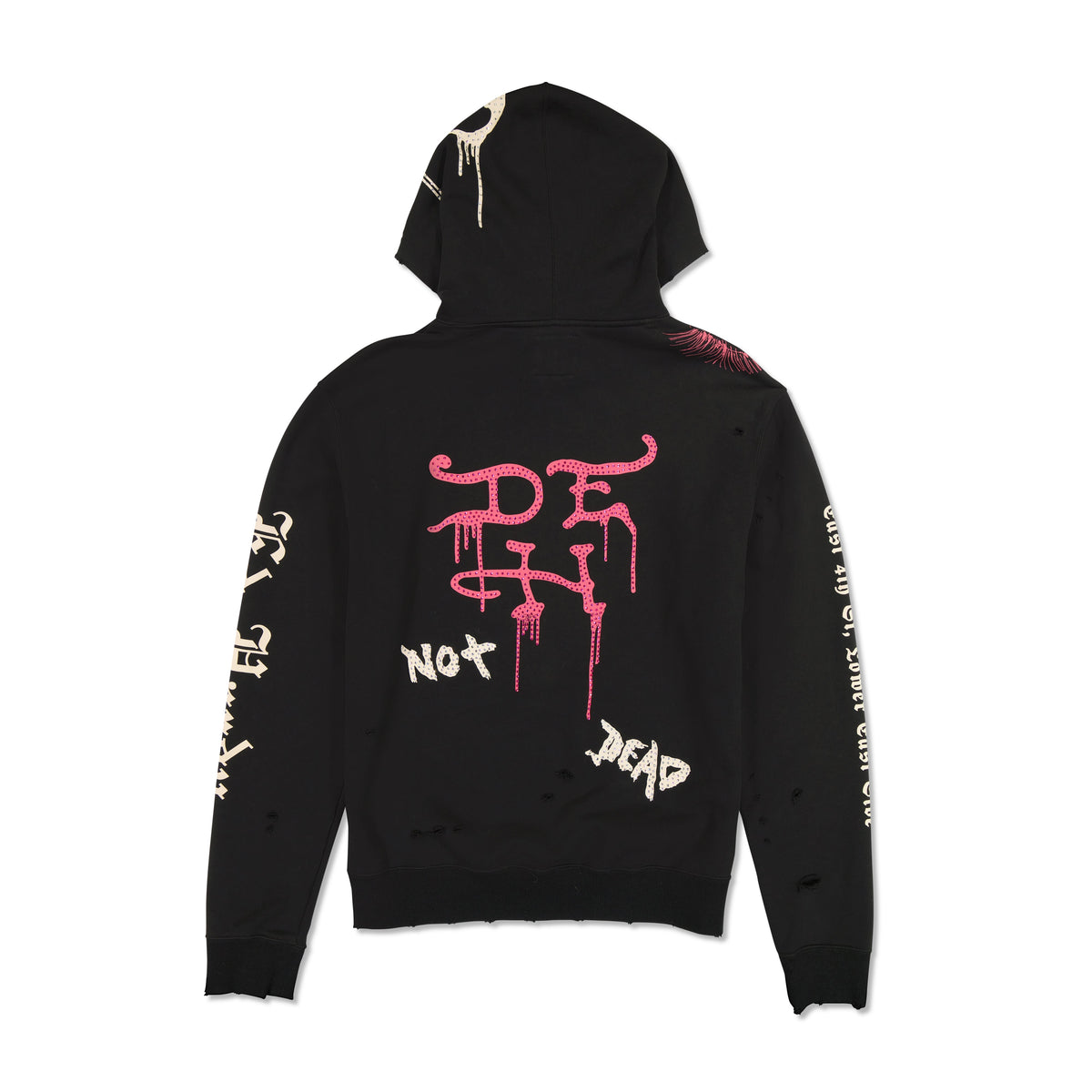 DESTROY SKELE HOODIE Black | Ed Hardy