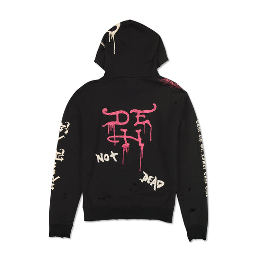DESTROY SKELE HOODIE Black | Ed Hardy