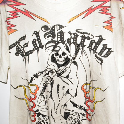 Reaper Cropped Mens Boxy Tee VINTAGE IVORY | Ed Hardy
