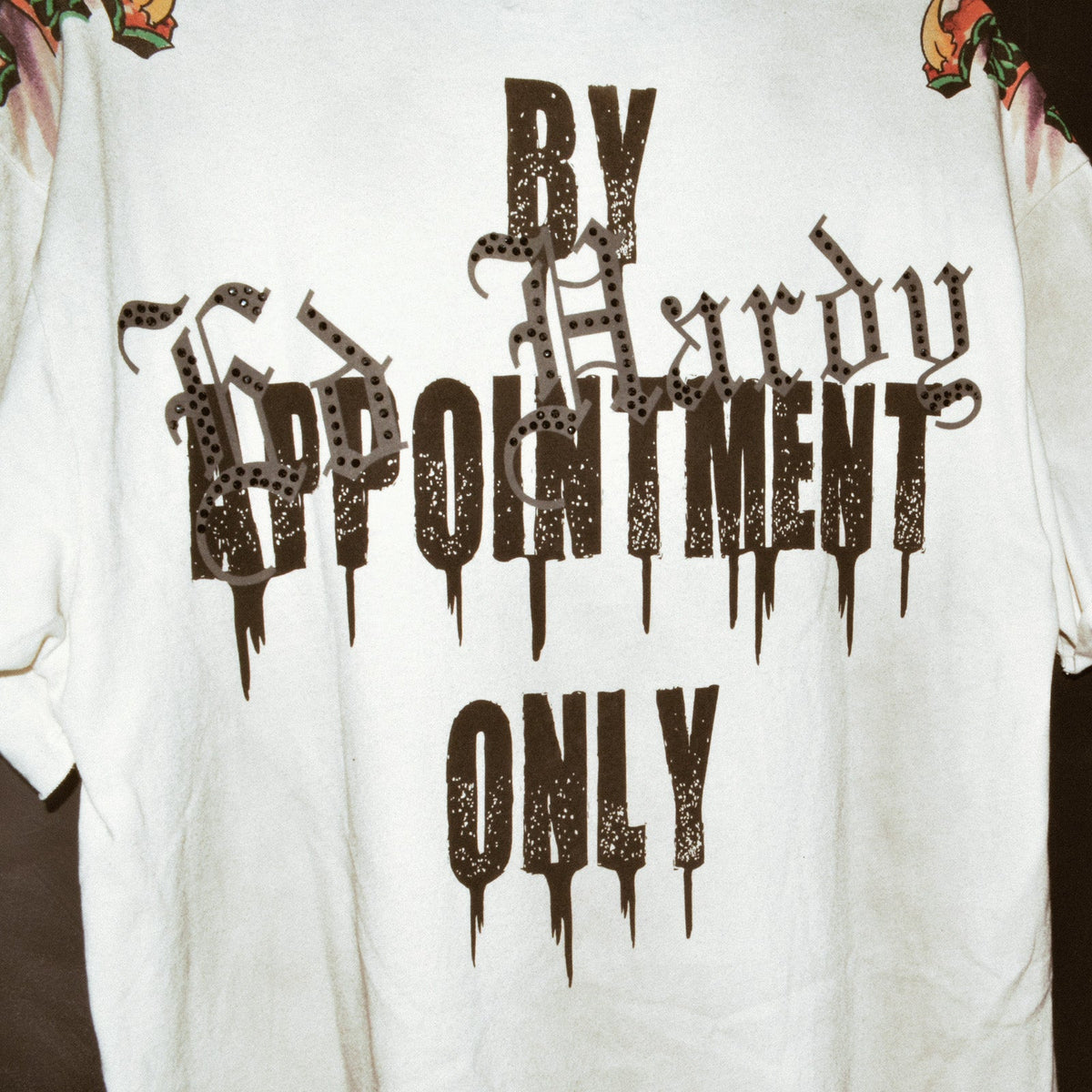 Reaper Cropped Mens Boxy Tee VINTAGE IVORY | Ed Hardy