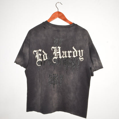 Pirate Boxy Tee SUNFADE GREY | Ed Hardy