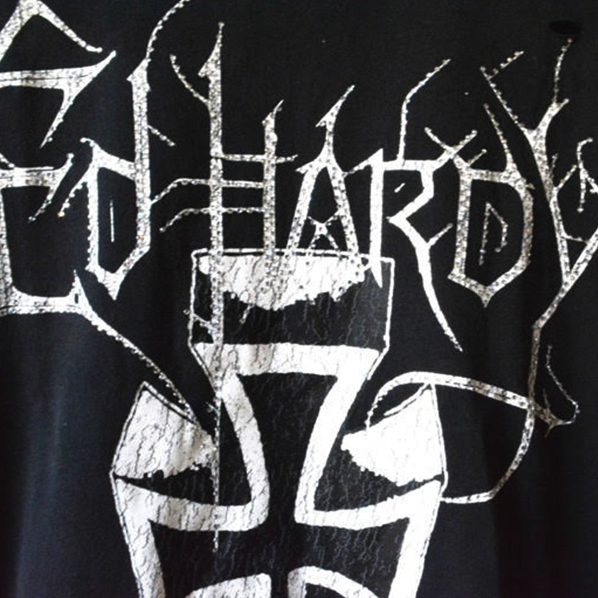 Cross Cropped Mens Boxy Tee VTG BLACK | Ed Hardy