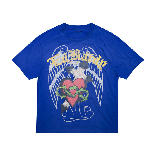 Sacred Heart Boxy Tee - Vintage Cobalt VINTAGE COBALT | Ed Hardy