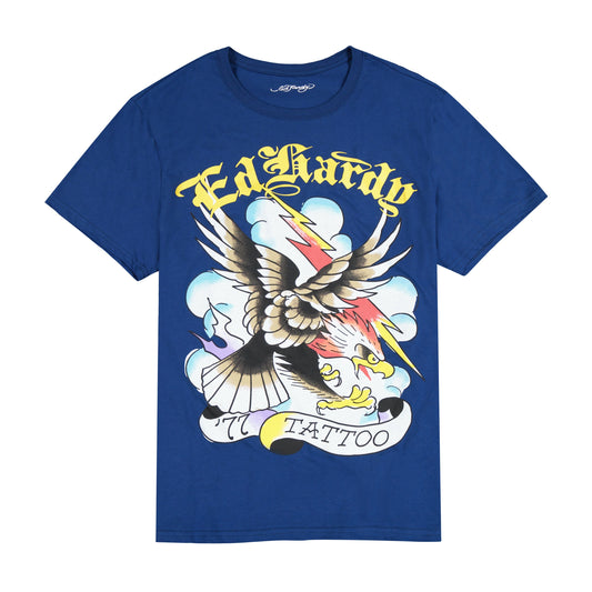 77 Eagle Throwback Graphic Tee NAVY | Ed Hardy