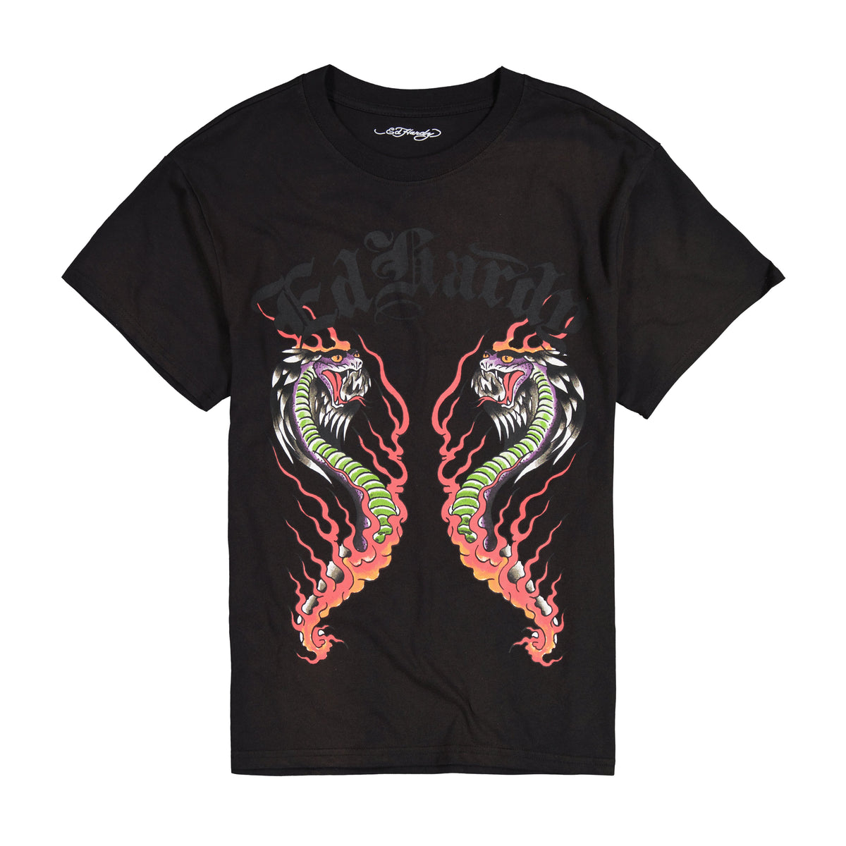 Fire Lord Boxy Vintage Wash Tee SUNFADE BLACK | Ed Hardy