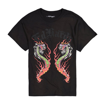 Fire Lord Boxy Vintage Wash Tee SUNFADE BLACK | Ed Hardy