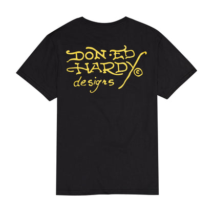 Cowboy Skull Throwback Rhinestone Tee BLACK | Ed Hardy