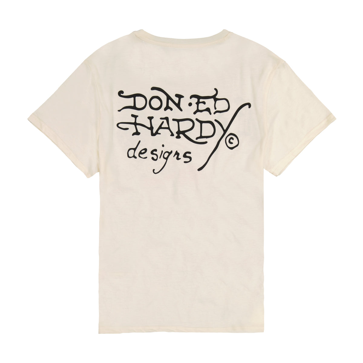 Dagger Snake Throwback Rhinestone Tee IVORY | Ed Hardy