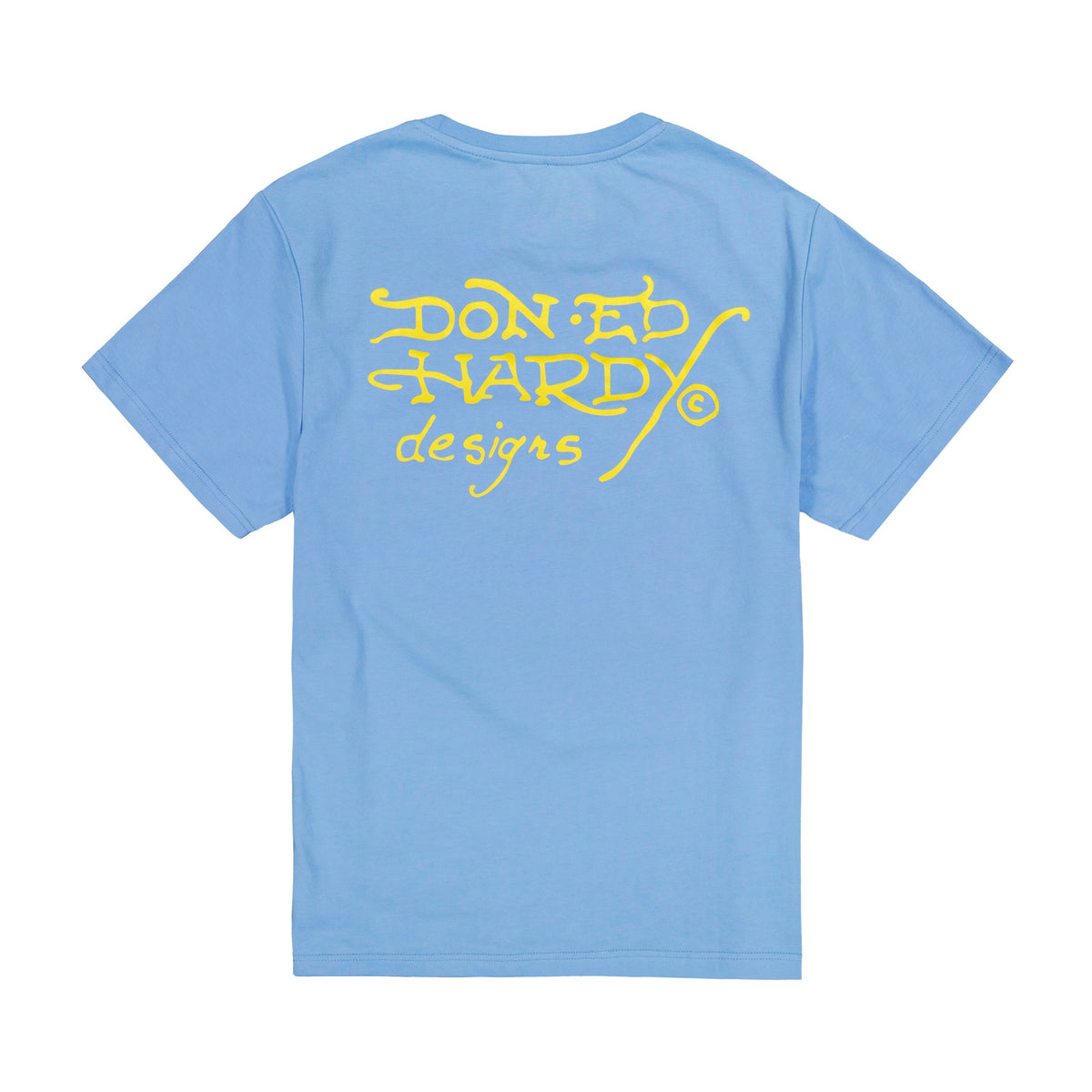 Skull Panther Throwback Graphic Tee POWDER BLUE | Ed Hardy