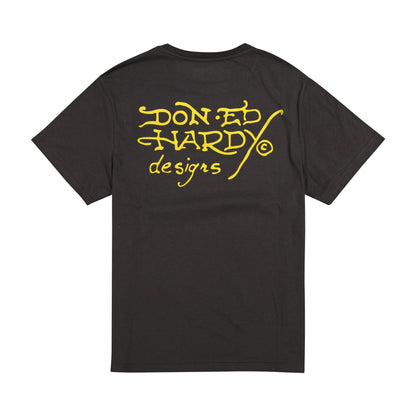Ace Skull Throwback Graphic Tee CHARCOAL | Ed Hardy